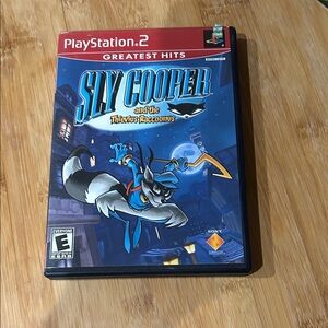 Sony PlayStation 2 Sly Cooper Game - Red and Black Case